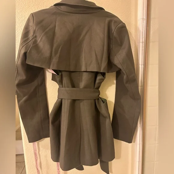 2/$50 NWT Choosy Olive Military Cutout Jacket w/Shoulder Pads/Pockets Multi size - Picture 5 of 6